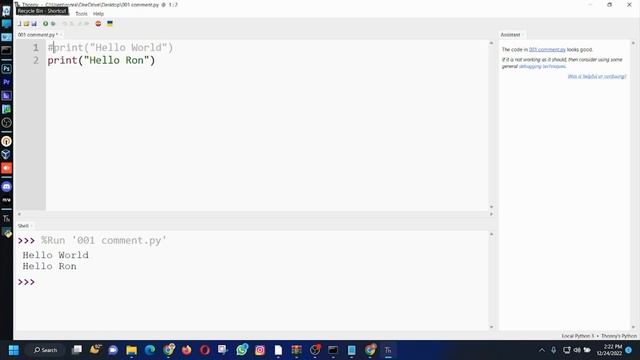 Python 000 Comment in python |single line comment |multi line comment смотреть онлайн
