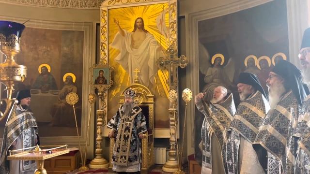 В Великую субботу Страстной Седмицы епископ Алексий совершил Литургию в обители князя Даниила смотреть онлайн