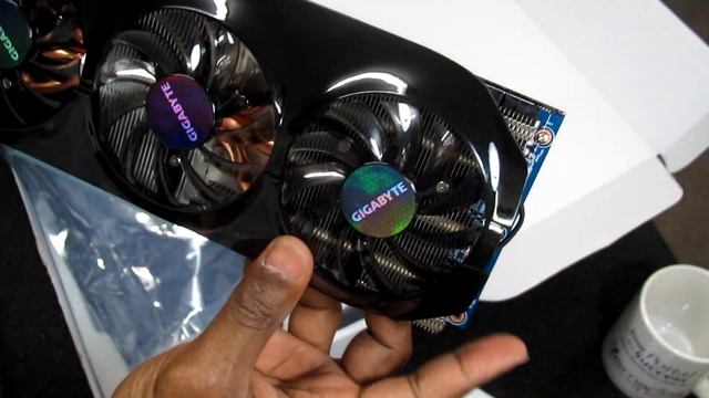 Installing Gigabyte ATI HD 7970 OC PCI-E 3.0, 3GB into Asus P8z77-V DELUXE MB смотреть онлайн