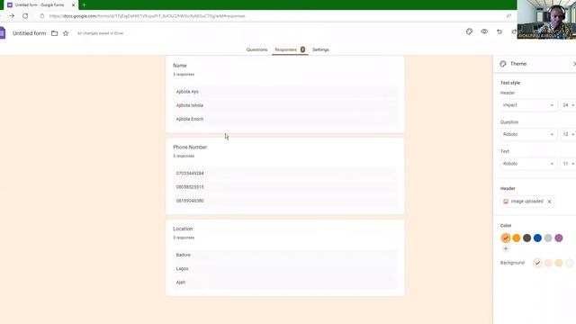 Uploading contacts from Excel Sheets to Phone and Creating google forms. смотреть онлайн