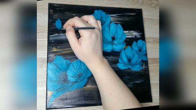 Букет. Акриловая живопись. Flowers. Acrylic Painting.