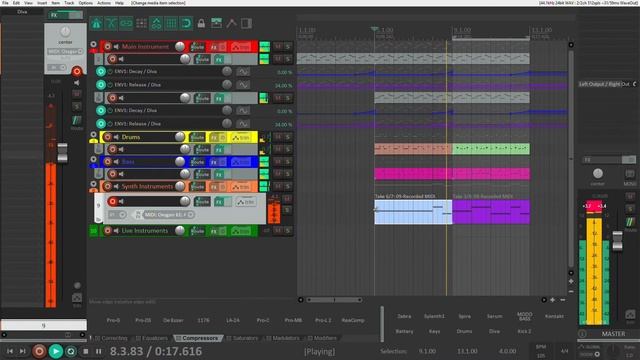 Аранжировка под готовую мелодию в REAPER 6 | Создание видео с нуля p 2 | VMG ep 14 смотреть онлайн