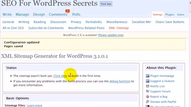 14 - SEO For WordPress Secrets - The Google Sitemap Plugin смотреть онлайн