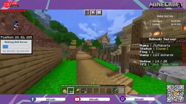 ? Live #10 - Adinoki Server Minecraft Survival Indonesia Season 1 - MCPE 1.19 - JAVA / BEDROCK смотреть онлайн