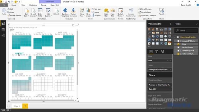 Power BI Custom Visuals - Calendar by Tallan смотреть онлайн