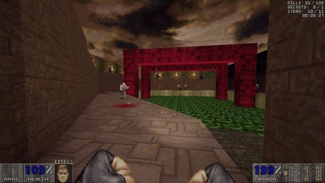 Brutal Doom Black Edition 3.2c (Neural Upscale) - Zone 400 | MAP06: Oates | 4K/60 смотреть онлайн