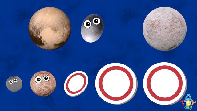 Hungry DWARF Planets 🪐🌎☄️ | Planet SIZES for BABY | Funny Planet comparison for kids | Planets size смотреть онлайн
