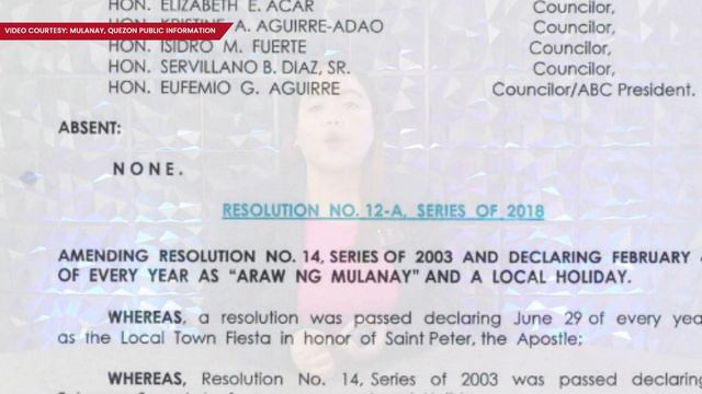 February 3-4. Dalawang Araw na Local Holiday sa Bayan ng Mulanay, IPAPATUPAD! смотреть онлайн