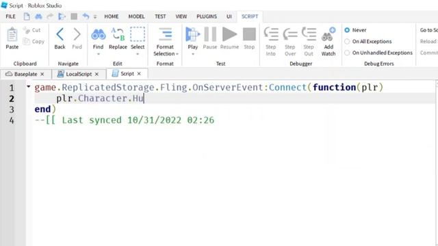 How to make a fling script in roblox! смотреть онлайн