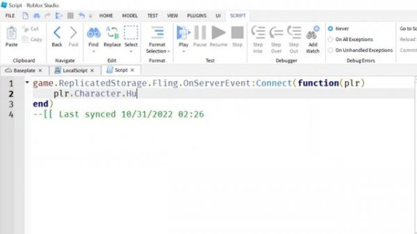 How to make a fling script in roblox!