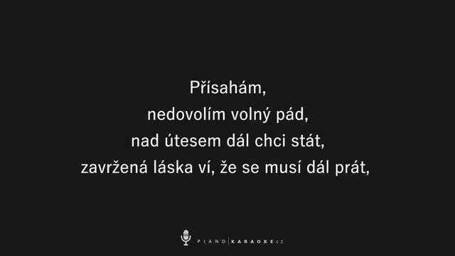 Tereza Kerndlová - Přísahám (Vyšší tónina) | Piano Karaoke Instrumental смотреть онлайн