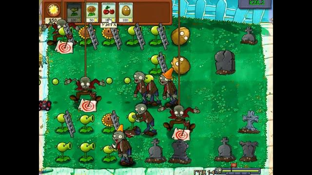 PvZ KZ 6.2 mode. Часть 1. День. Прохождение мода. 1-1 - 1-10 смотреть онлайн