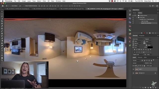 How To Remove A Tripod From 360 Photos In Photoshop смотреть онлайн