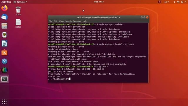 How to install python in ubuntu | Devkhishan смотреть онлайн