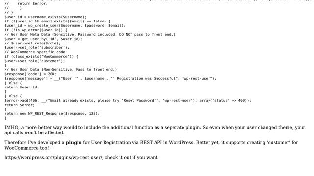 Wordpress: WP REST API for user sign up (registration) (4 Solutions!!) смотреть онлайн