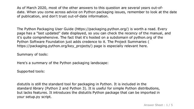 PYTHON : Differences between distribute, distutils, setuptools and distutils2? смотреть онлайн