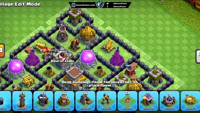 NEW BEST! TH8 Hybrid Base [DEFENCE] 2023 COPY LINK | COC Town Hall 8 Trophy Base смотреть онлайн