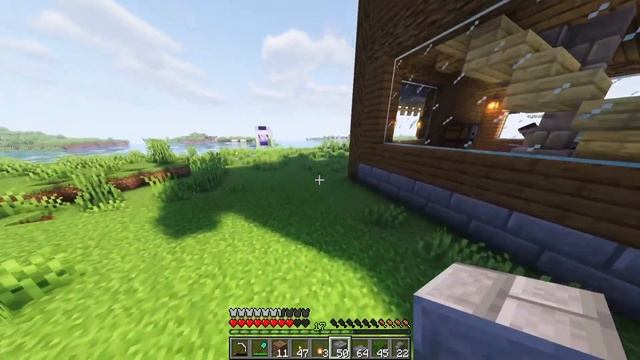 Ванильное выживание в Minecraft #14 | Сделали красивый декор в нашем городке! #minecraft смотреть онлайн