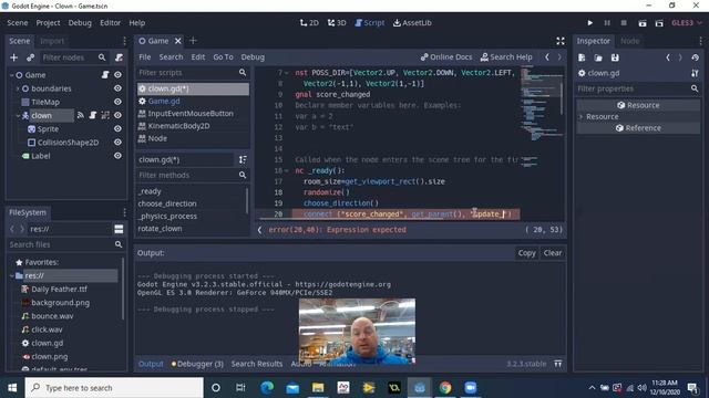 Video 3: Catch The Clown with Godot смотреть онлайн