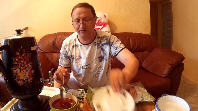 Пробуем Российское походное питание .