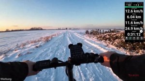 ? ADO A20F Beast ? Fahrt im Schnee (36V; 14,5AH; 250W) 25/km/h Fatbike, StVZO, Drehmomentsensor