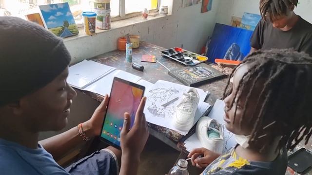 MY FACE ON AIR FORCE!!! #nike #airforce #teamsuperfab #mukuruartcollective