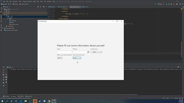 Beginner Java Tutorial - Building A Form with JavaFX - Part One смотреть онлайн