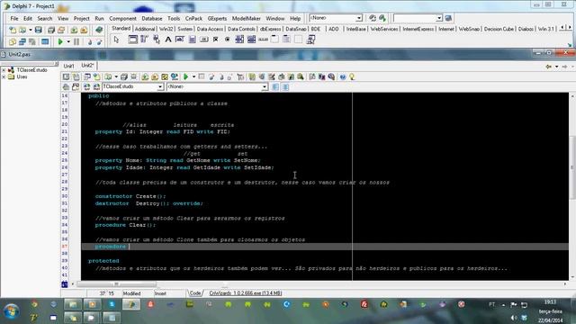 Criando classe em Delphi - Creating class in Delphi смотреть онлайн