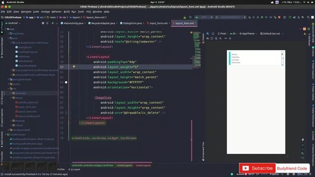 CRUD Firebase Alert Dialog #4 (Delete) Android Studio - Bahasa Indonesia смотреть онлайн