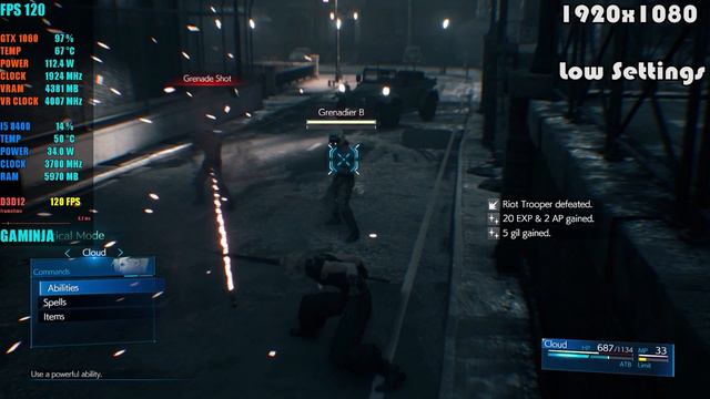 GTX 1060 ~ Final Fantasy 7 Remake PC Open World Performance Test | 1080p LOW and HIGH Settings смотреть онлайн