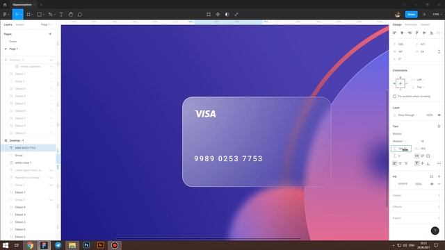 Glass effect in figma 4 minutes / Shisha effektini tez o'rganamiz (FIGMA TUTORIAL) смотреть онлайн