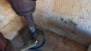 Не правильная работа масляной печи(на отработке)