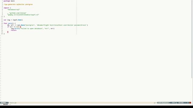 SQLBoiler #1 - Getting Started смотреть онлайн
