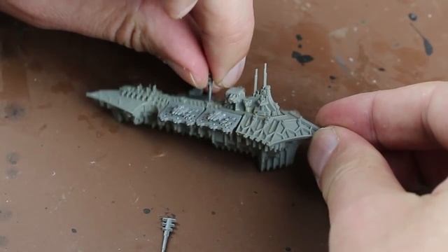 Tutorial: Chaos-Kreuzer für Battlefleet Gothic / Chaos Cruiser (Tabletop-Modell, TWS) смотреть онлайн