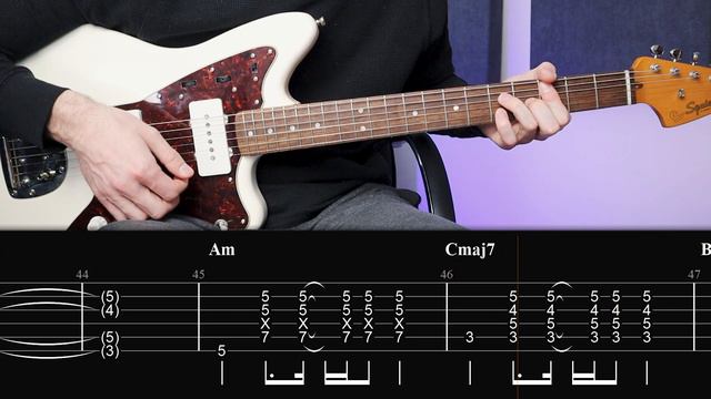 Radiohead - Reckoner (Guitar lesson with TAB) смотреть онлайн