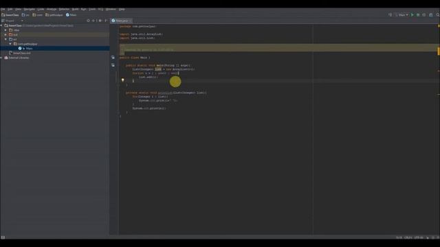 Java list example. смотреть онлайн