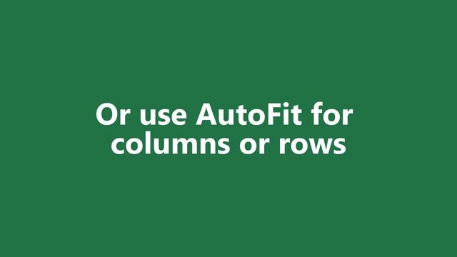 Video Change the column width and row height Excel смотреть онлайн