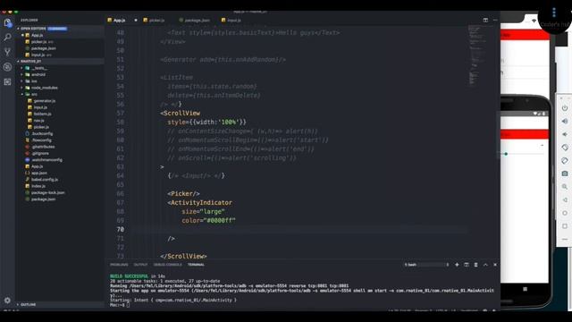 18 Activity Indicator component react native tutorial 2020 смотреть онлайн