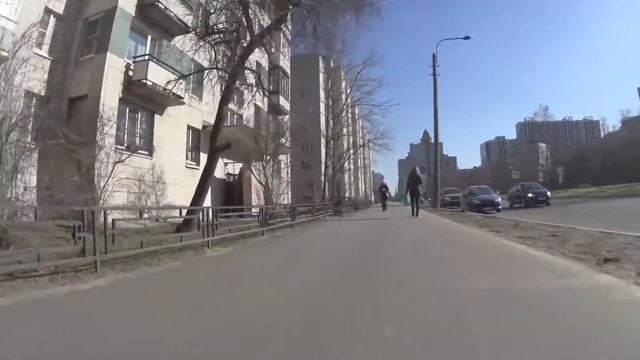 Электросамокат Xiaomi mijia m365 PRO / Прогулка по улицам / 26 км/ч / 2021 г. смотреть онлайн