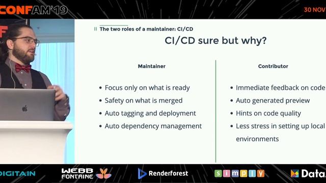 Rewards and Struggles in maintaining a Vue.js OS library by Nicolo Mezzopera (Eng) | JSConfAM19 смотреть онлайн
