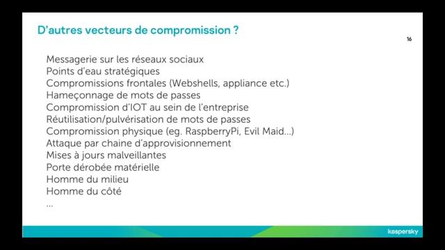 HitchHack 2021 - Felix Aimé (Kaspersky) : Enquête sur les attaques ciblées et avancées смотреть онлайн