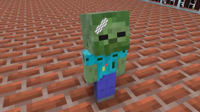 Добрый Малыш Зомби НО Бедный в Майнкрафте - Школа Монстров #5 - Анимация Майнкрафт смотреть онлайн