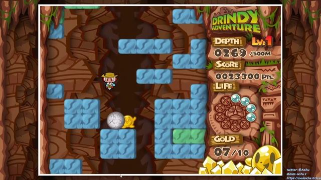 [某A][Speedrun]Mr. Driller:Drill Land - 2:34.10 - Drindy Adventure - Level 1 смотреть онлайн