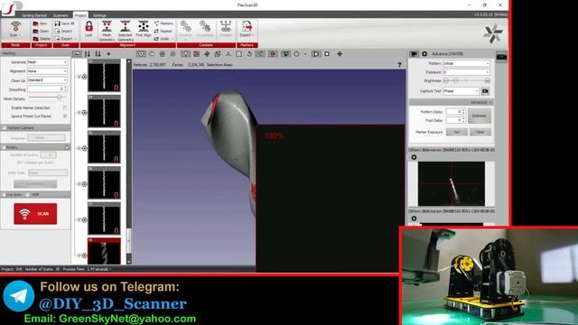3mm Drill Bit Macro Scanning _ 3mm 钻头宏观扫描 смотреть онлайн