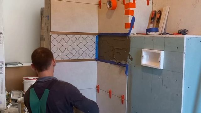 ФРИЗ из МОЗАИКИ . Подготовка основания.#Фриз с мозаика. смотреть онлайн