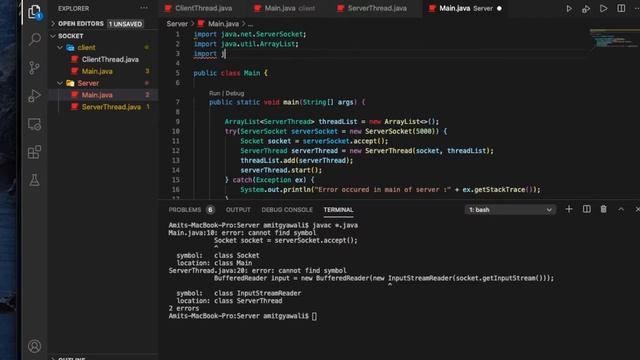 Multi Client Chat Server using Sockets and Threads in Java: Part 3 смотреть онлайн