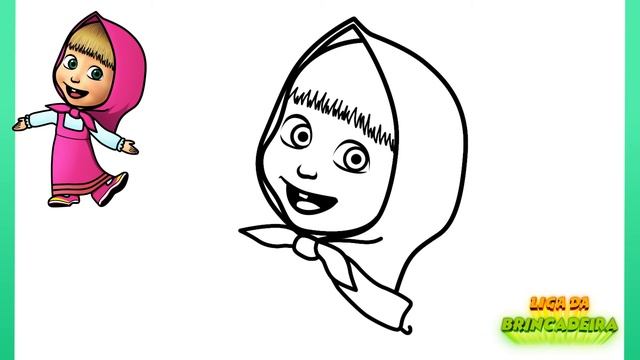 Como DESENHAR A MASHA - Como DIBUJAR A MASHA