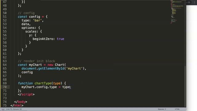 Radio Button Change Chart Type in Chart JS смотреть онлайн