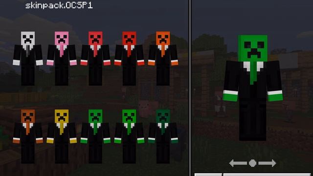 minecraft pocket edition Office Creepers skin pack смотреть онлайн