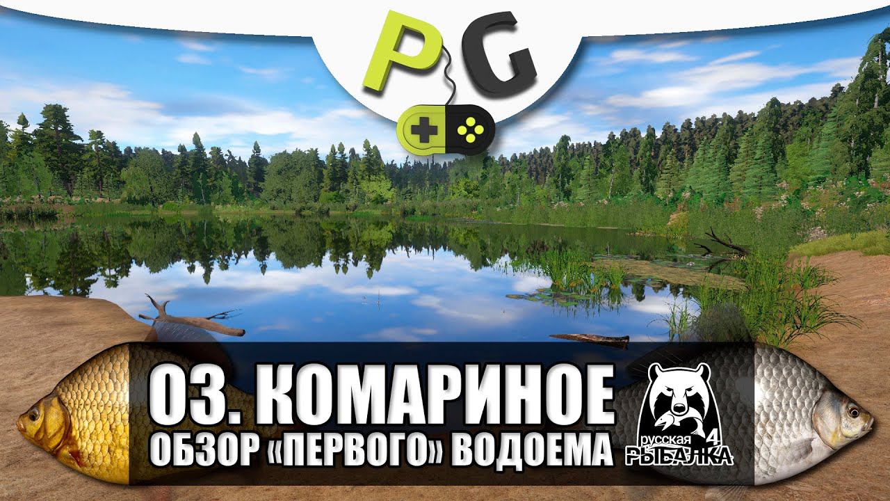 Русская Рыбалка 4 - Озеро комариное Обзор водоема для новичков смотреть онлайн